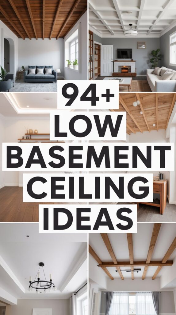 Low Basement Ceiling Ideas